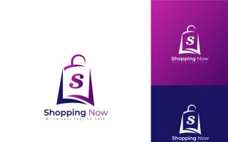 Shopping Logo With Bag And S Letter