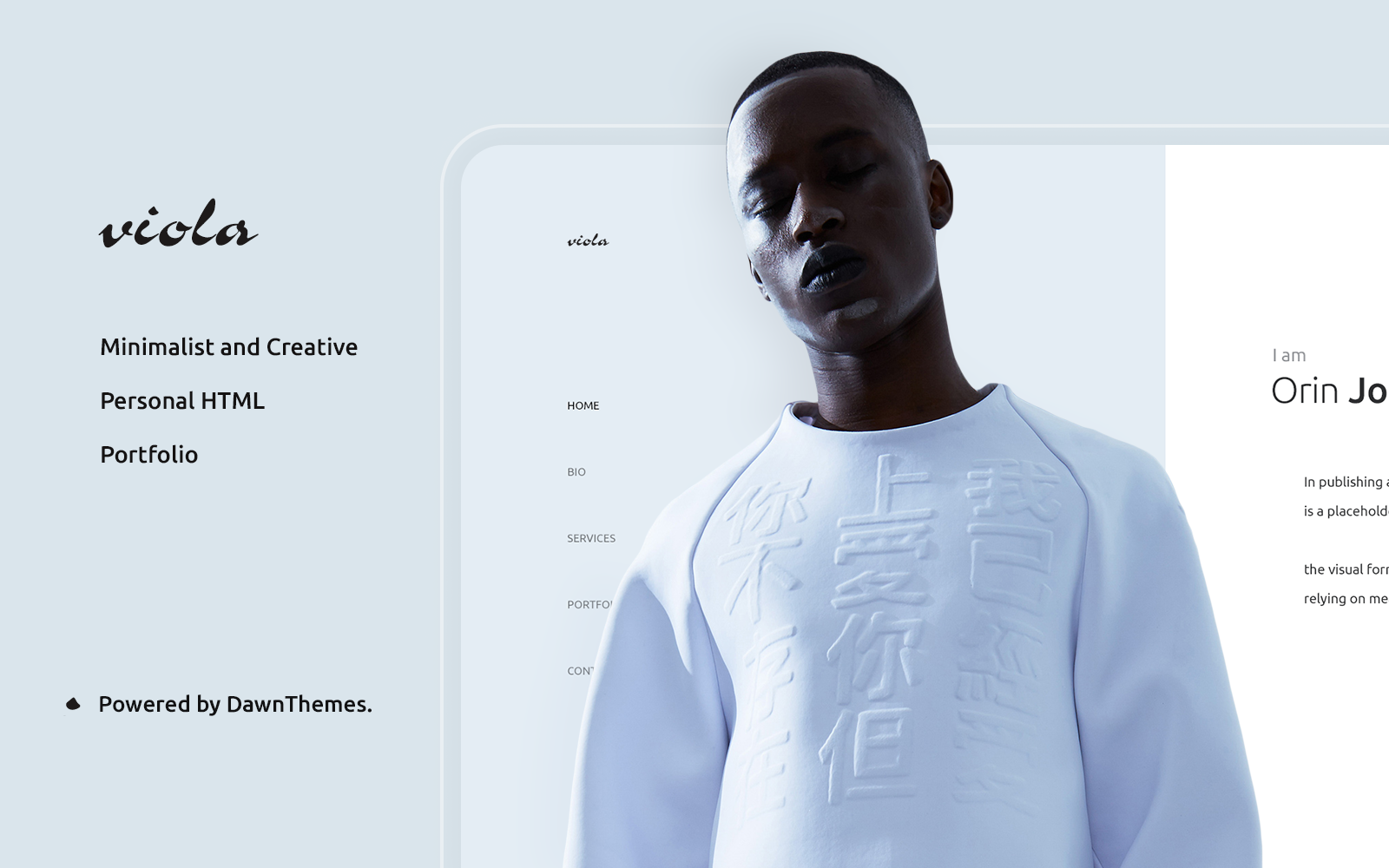 Viola | Personal, Portfolio Landing Page Template