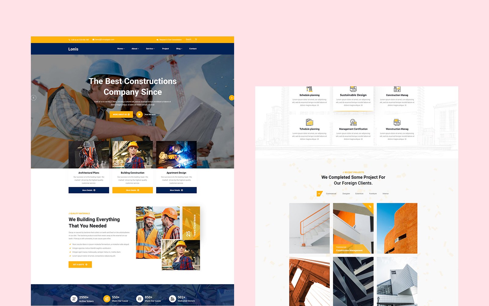 Template #187595 Building Business Webdesign Template - Logo template Preview