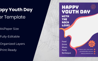 Happy Youth Day Modern Party Flyer