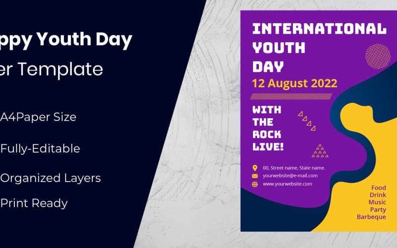 International Youth Day Theme Corporate Identity