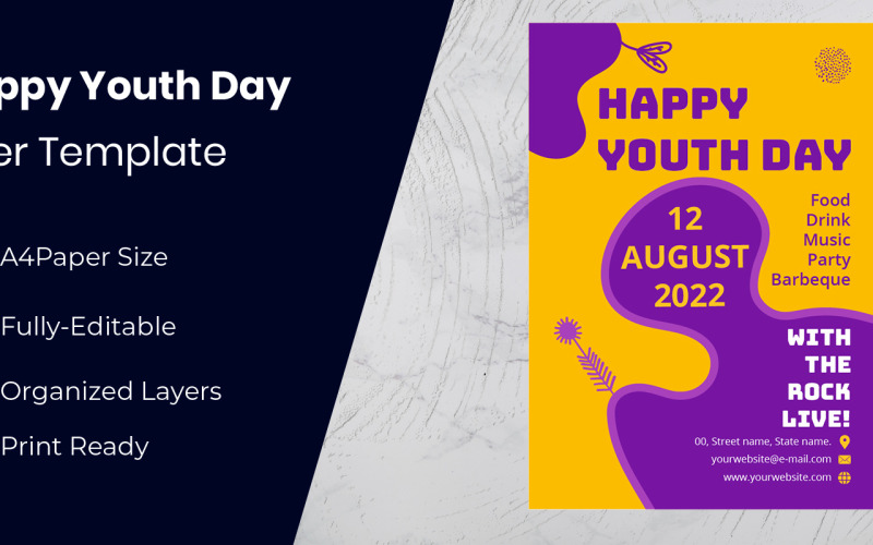 UN International Youth Day 2022 Theme Corporate Identity