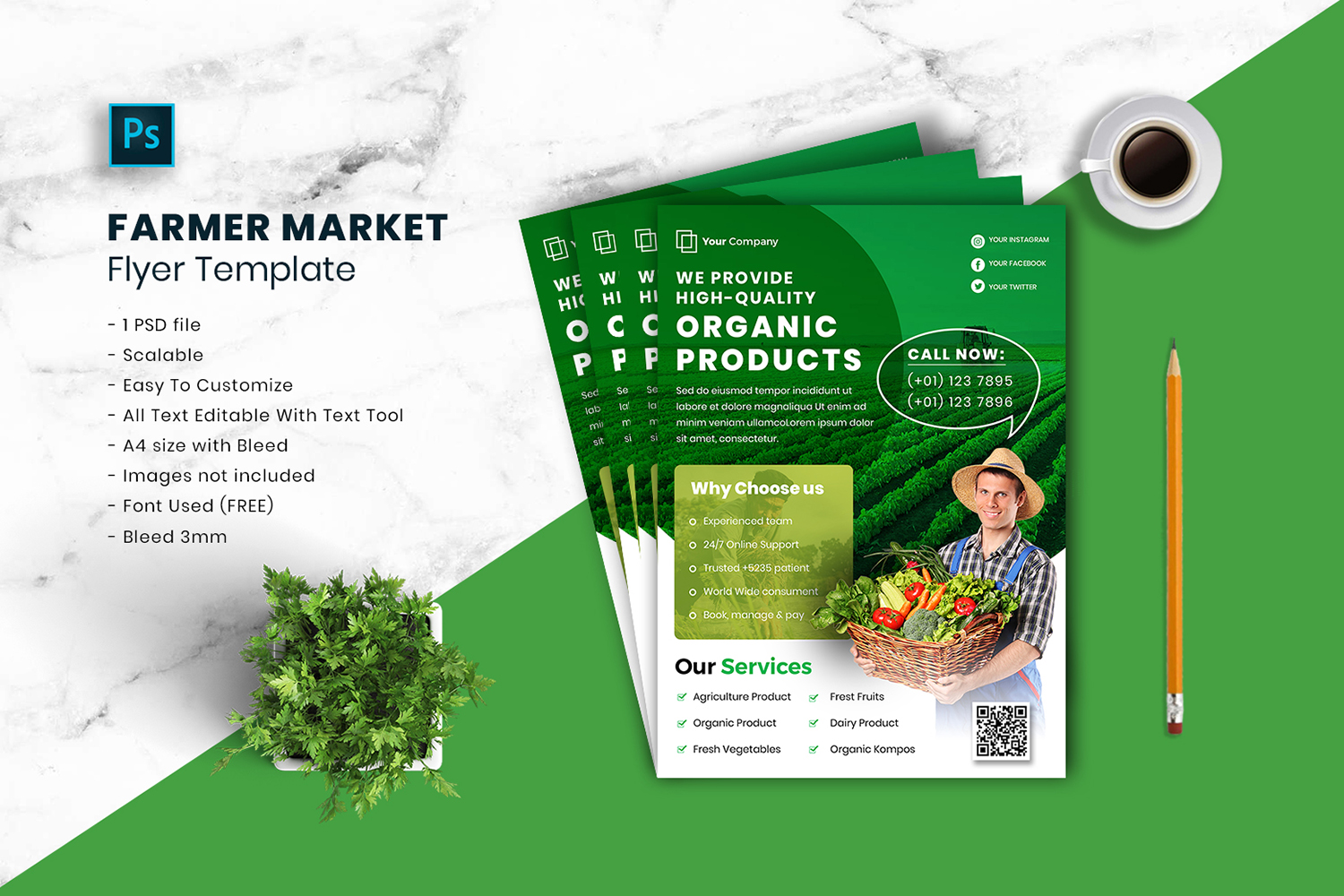 Template #187652 Health Vegetables Webdesign Template - Logo template Preview