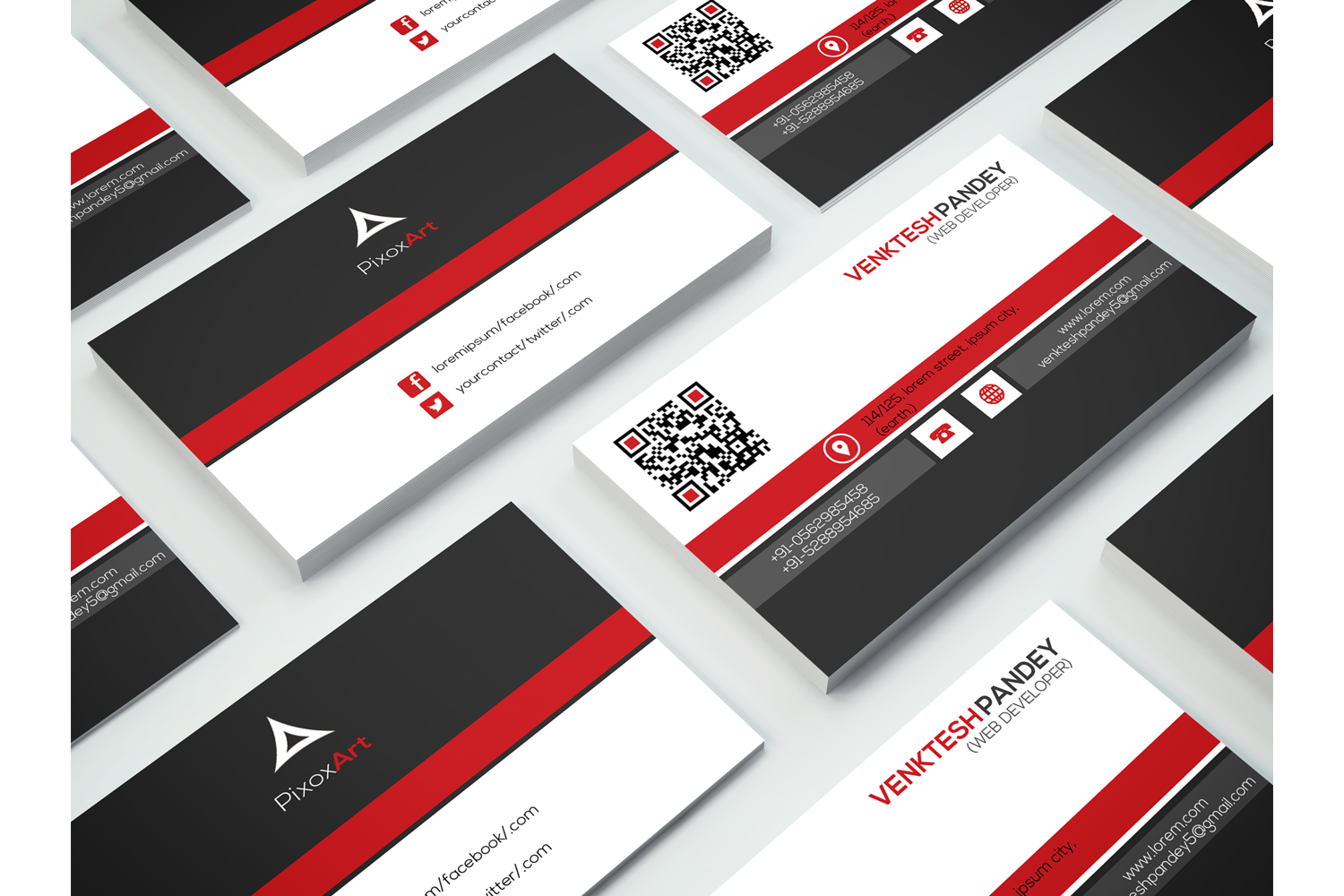 Business Card Corporate-Layered Photoshop Template