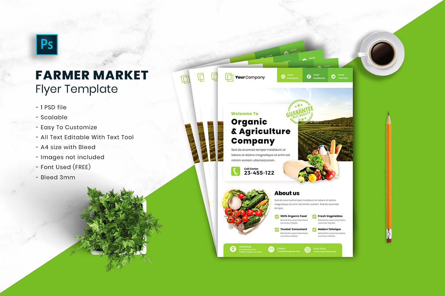 Template #187679 Health Vegetables Webdesign Template - Logo template Preview