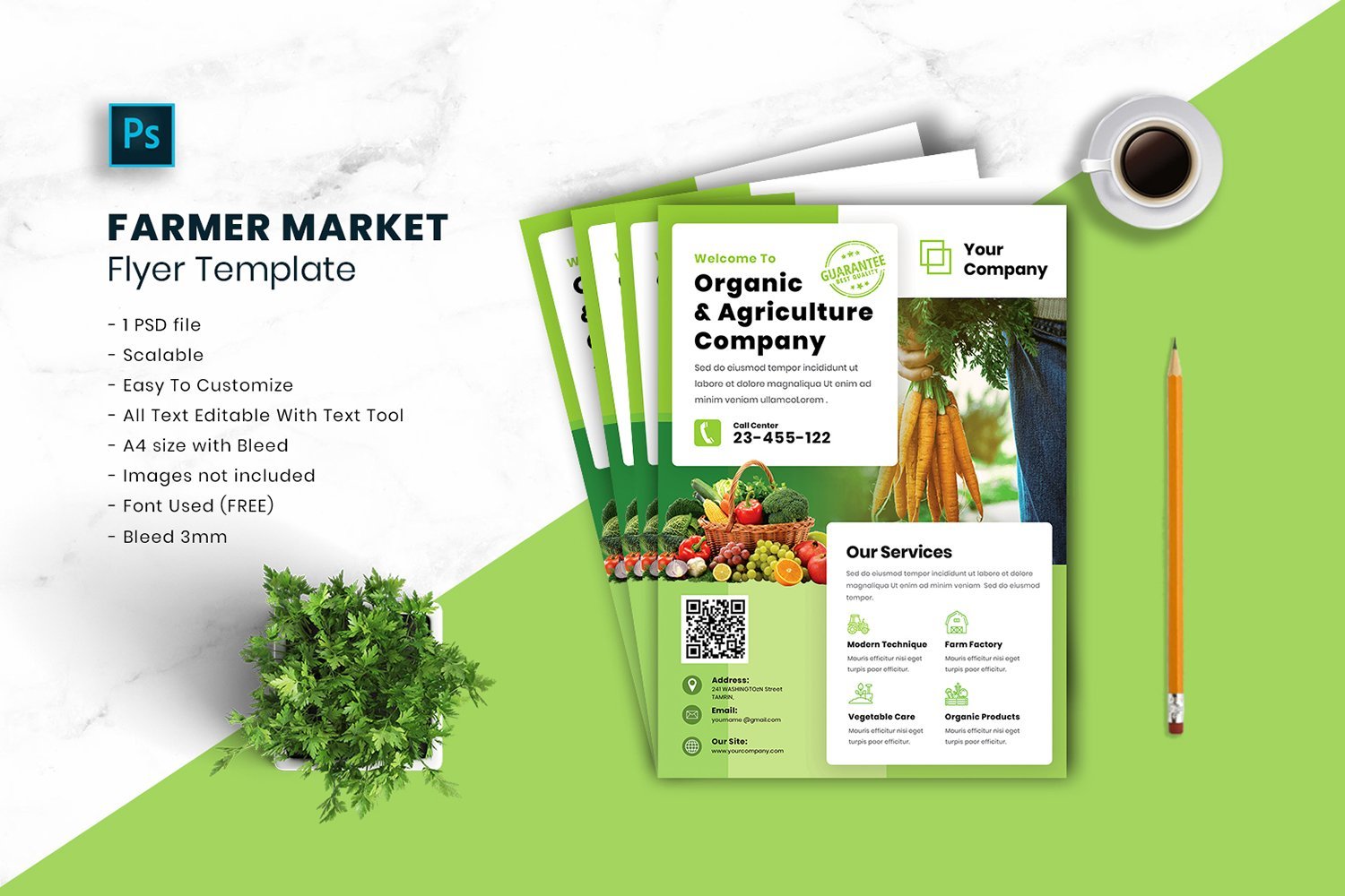 Template #187680 Health Vegetables Webdesign Template - Logo template Preview
