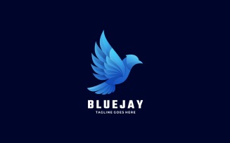 Blue Jay Gradient Logo Template