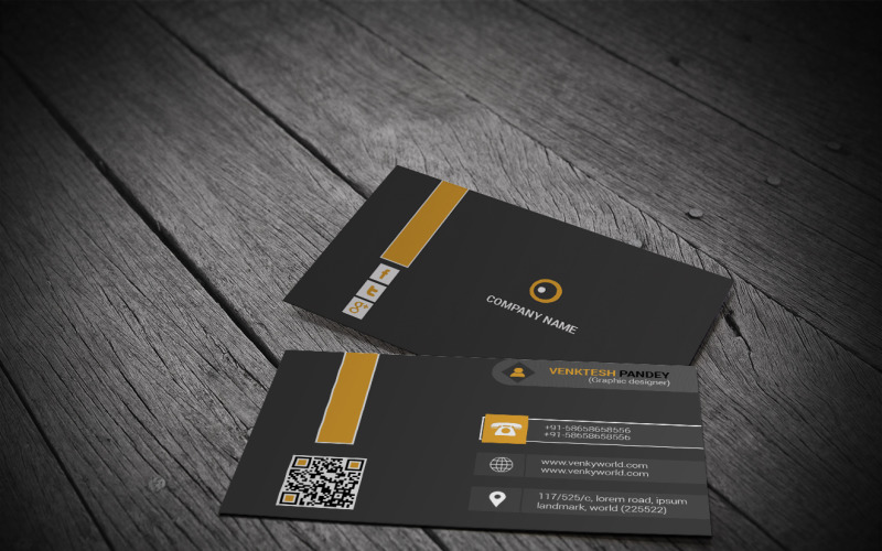 Business Card-Layered Template Corporate Identity
