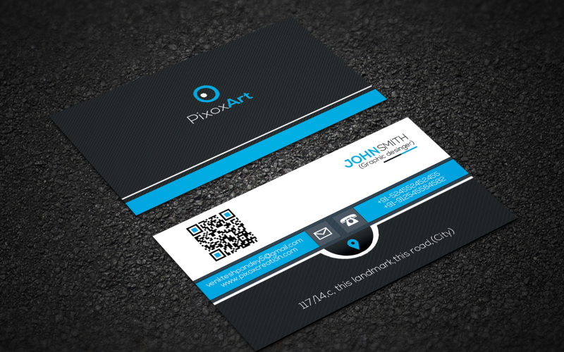 Business Card Template-Layered Photoshop Template Corporate Identity