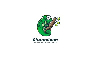 Chameleon Simple Mascot Logo
