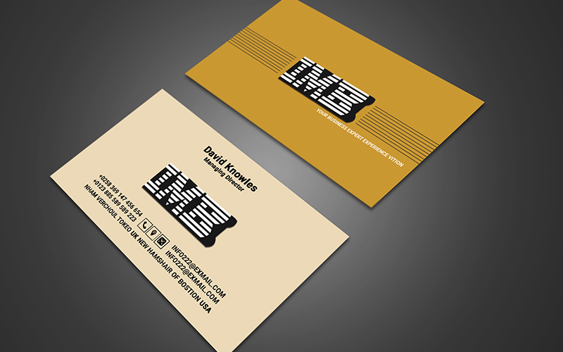 Logo Top Business Card so-90 Corporate Identity
