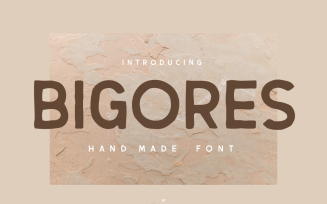 Bigores - San Serif Handmade Font
