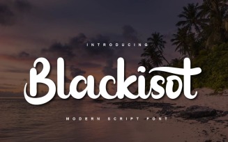 Blackisot Modern Script Font