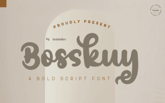 Bosskuy - Script Handwritten Font
