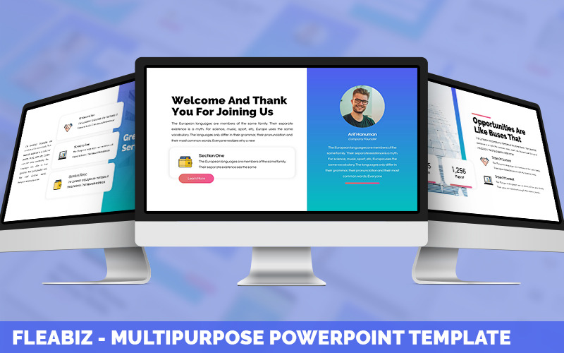 Fleabiz - Multipurpose Powerpoint Template PowerPoint Template