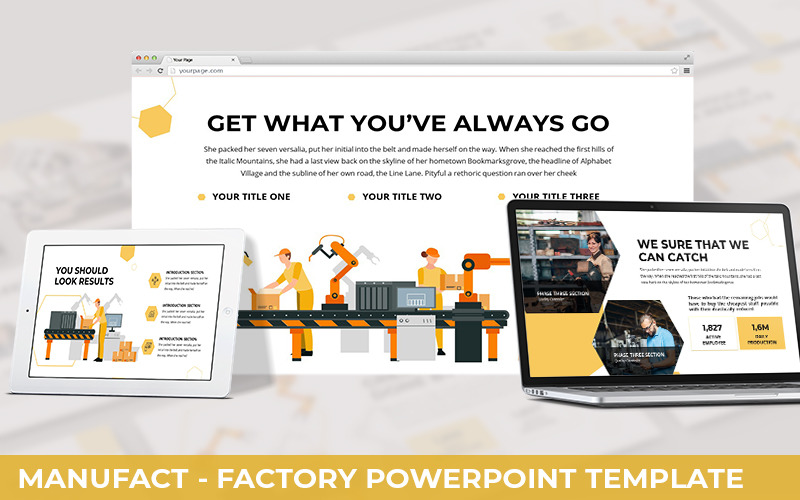 Manufact - Factory Powerpoint Template PowerPoint Template