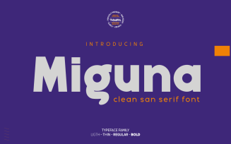 Miguna - Clean San Serif Font