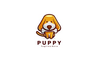 Puppy Simple Mascot Logo Template