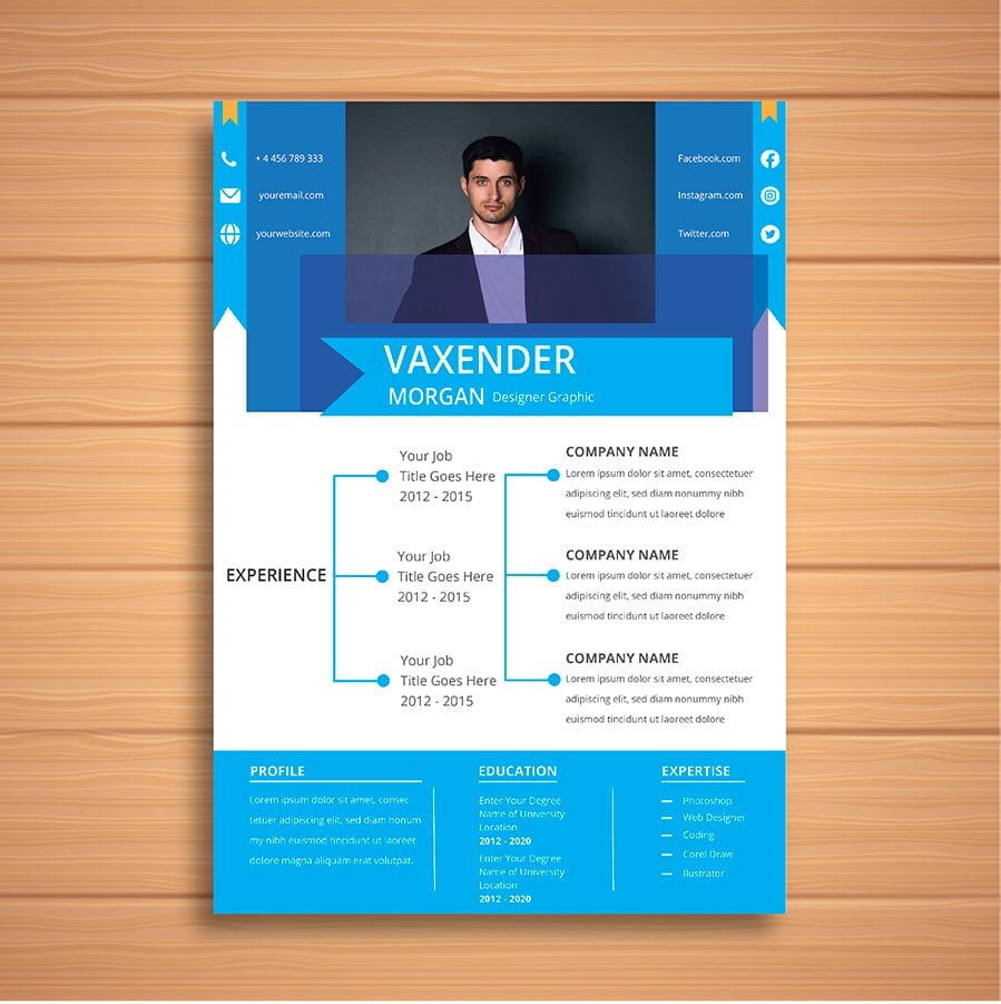 Template #187825 A4 Cv Webdesign Template - Logo template Preview