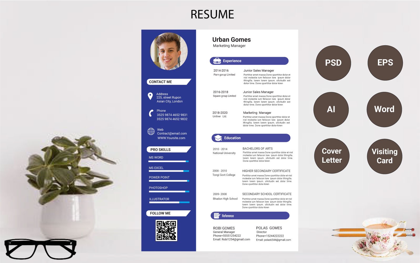 Template #187826 Templateresumecv Templateresume Webdesign Template - Logo template Preview
