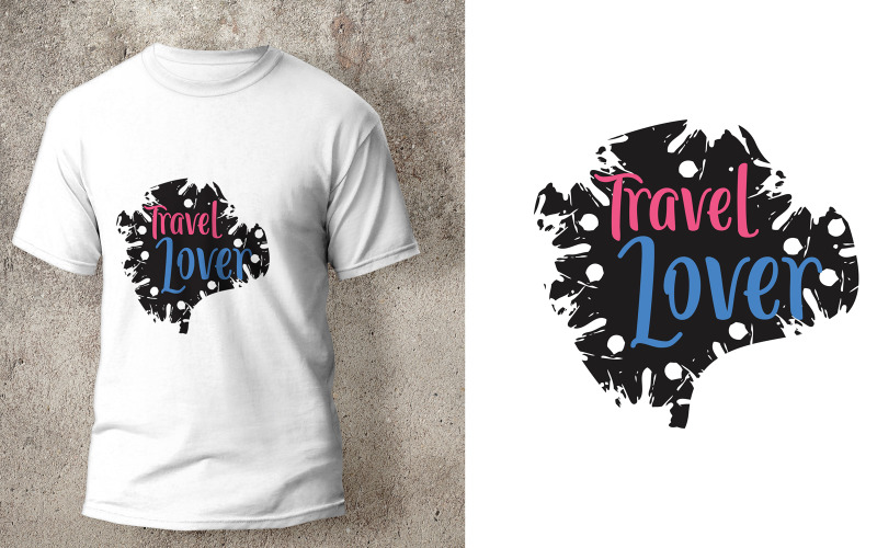 Travel Lover T-Shirt Design Quote T-shirt