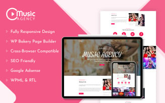 Music Agency WordPress Theme With AI Content Generator