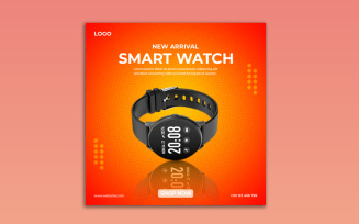 Smart Watch Social Media And Instagram Post Template