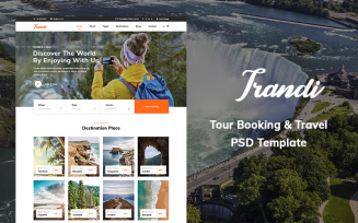 Trandi - Tour Booking Website PSD Template