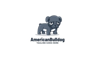 American Bulldog Mascot Logo template
