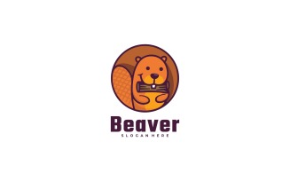 Beaver Simple Mascot Logo
