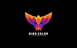 Bird Gradient Colorful Logo Style