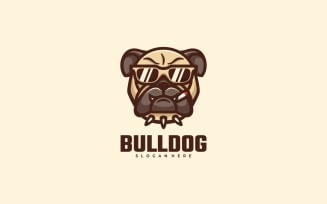 Bulldog Cartoon Character Logo