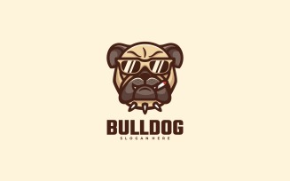 Bulldog Cartoon Character Logo