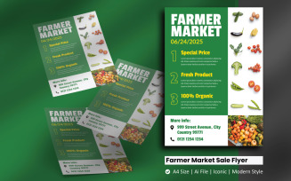 Farmer Market Sale Flyer Corporate Identity Template