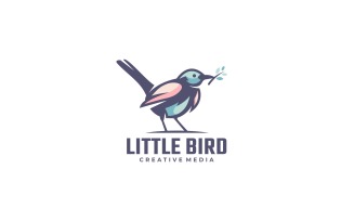 Little Bird Color Mascot Logo