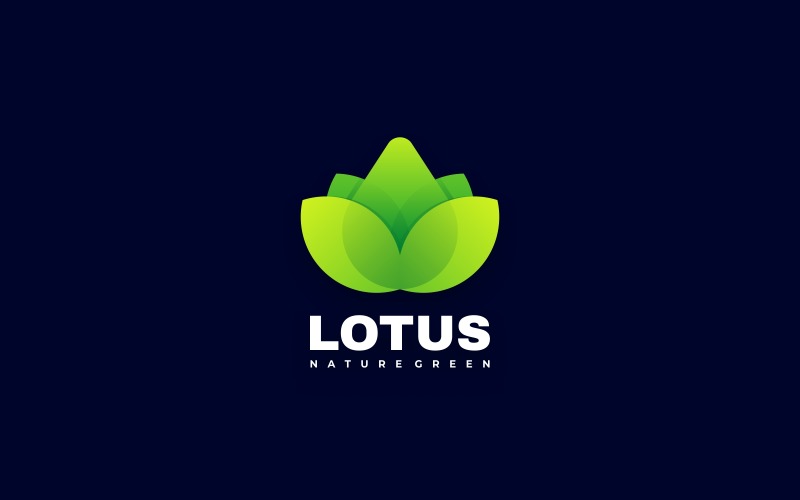 Lotus Gradient Logo Style Logo Template