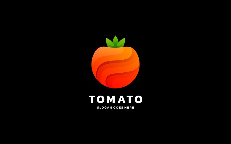 Tomato Gradient Logo Style Logo Template