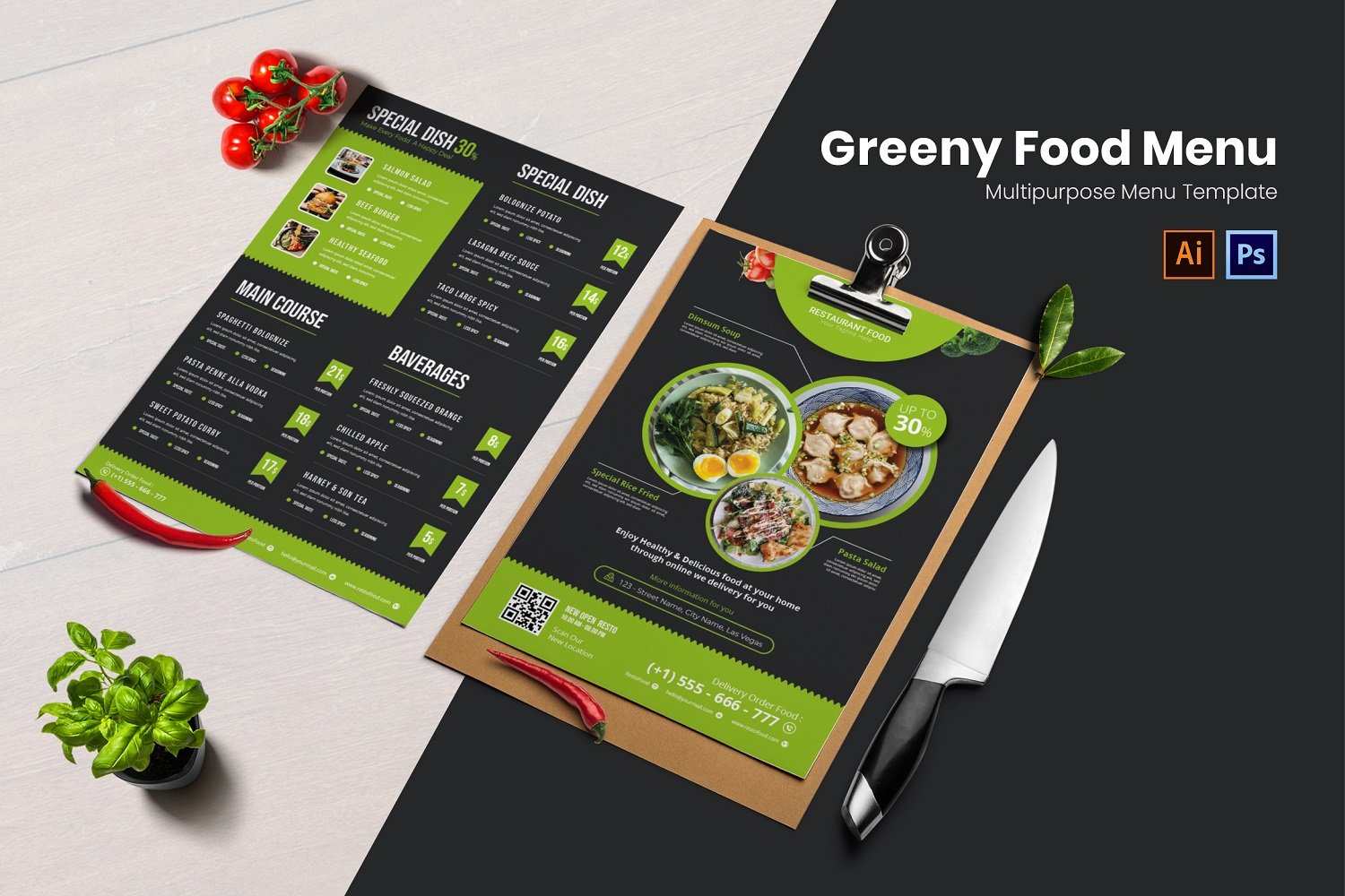 Template #188107 Menu Fresh Webdesign Template - Logo template Preview