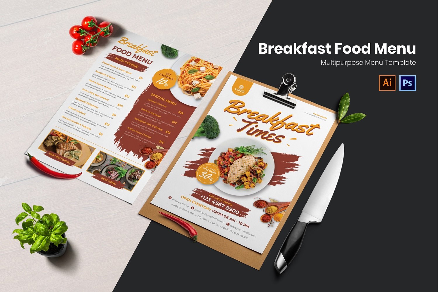 Template #188108 Menu Business Webdesign Template - Logo template Preview