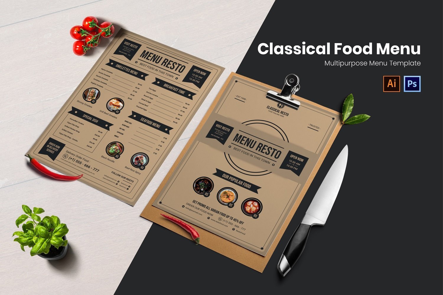 Template #188109 Menu Business Webdesign Template - Logo template Preview