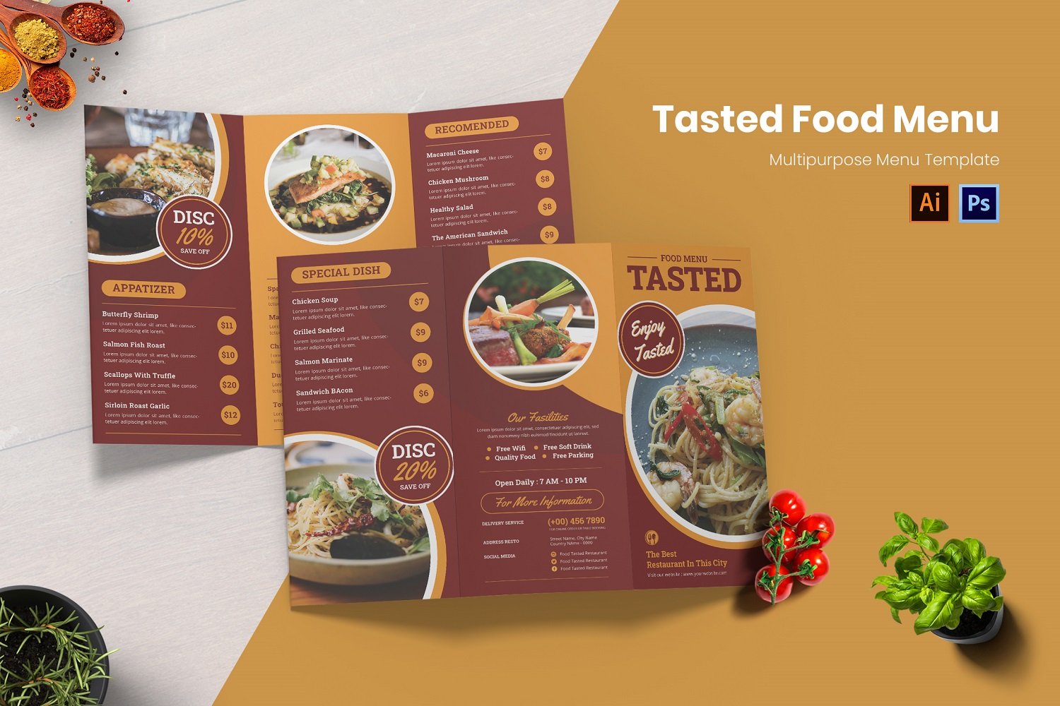 Template #188112 Menu Business Webdesign Template - Logo template Preview