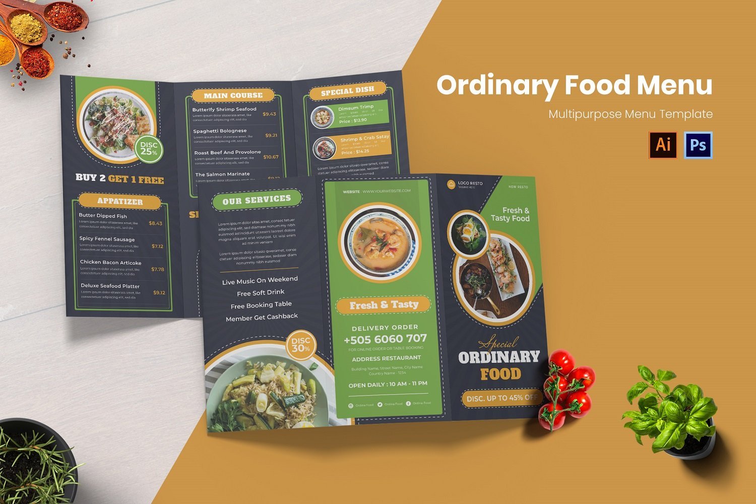 Template #188113 Menu Business Webdesign Template - Logo template Preview