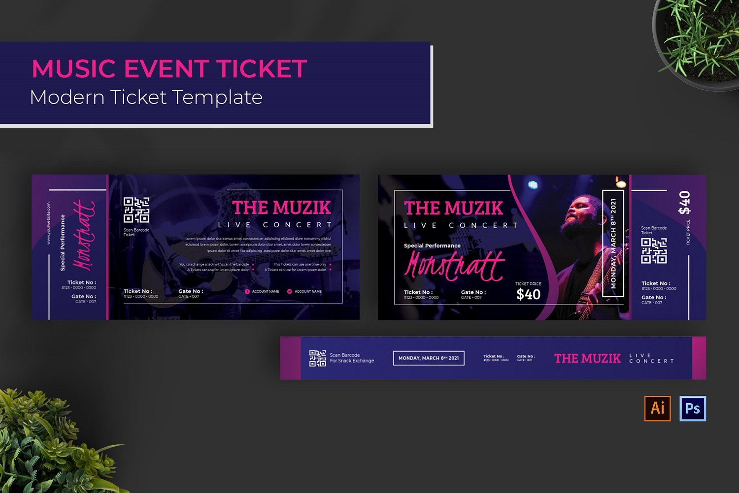 Kit Graphique #188135 Ticket Business Divers Modles Web - Logo template Preview