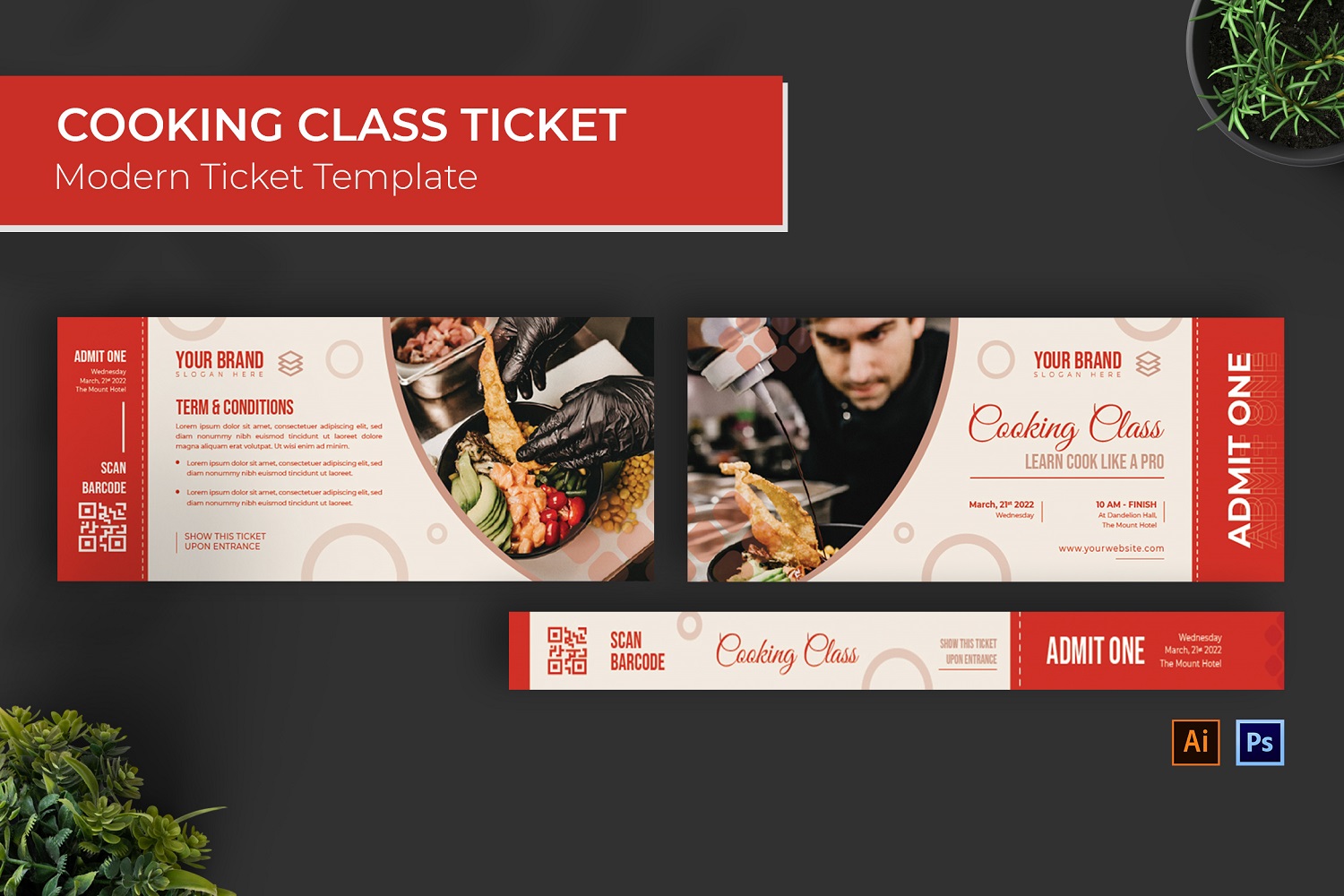 Kit Graphique #188136 Ticket Business Divers Modles Web - Logo template Preview