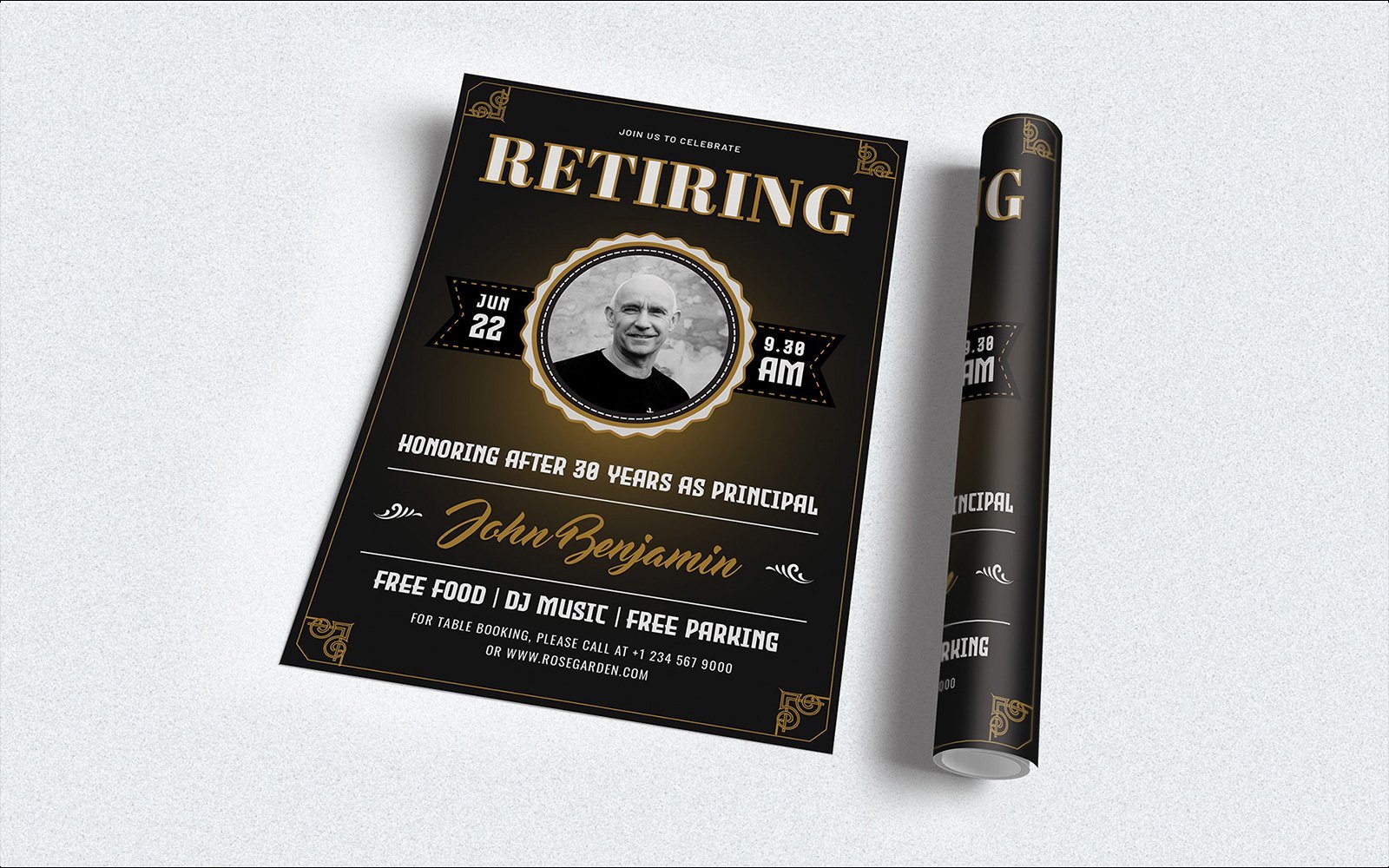 Template #188158 Invitation Retirement Webdesign Template - Logo template Preview