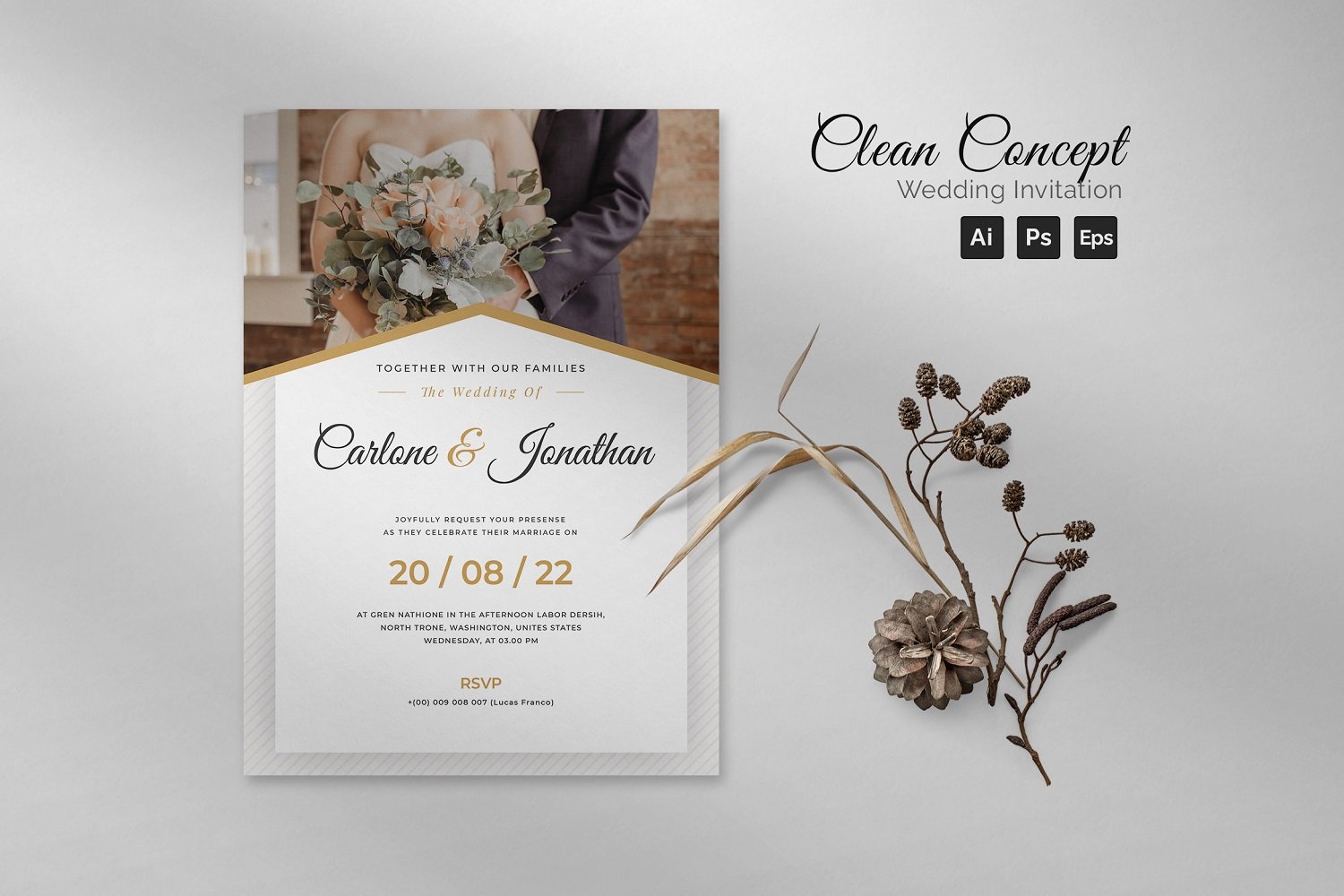 Kit Graphique #188181 Mariage Carte Divers Modles Web - Logo template Preview