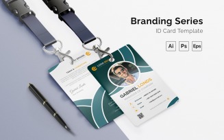 Branding Series Id Card Print Template