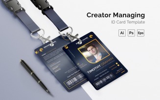Creator Managing Id Card Print Template