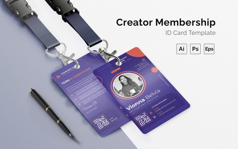Creator Membership Id Card Corporate Identity