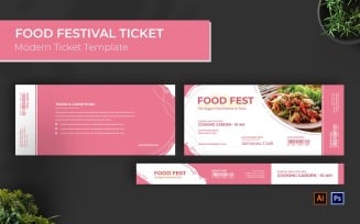 Food Festival Event Ticket